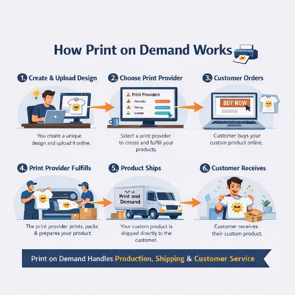 How Print on Demand works