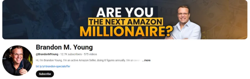 Brandon M Young YouTube Amazon FBA