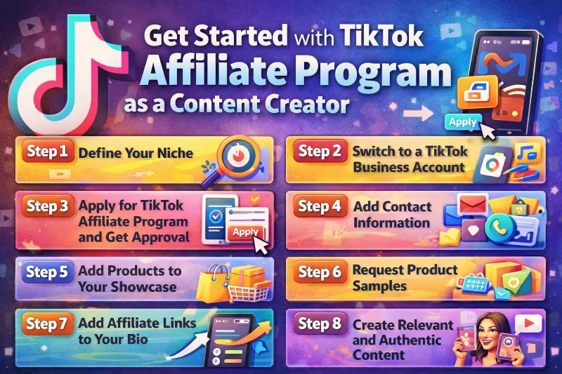 Getting started with TikTok affiliate program