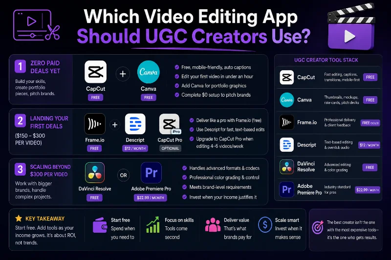 Best Video Editing Apps for UGC Creators (2026 Guide)