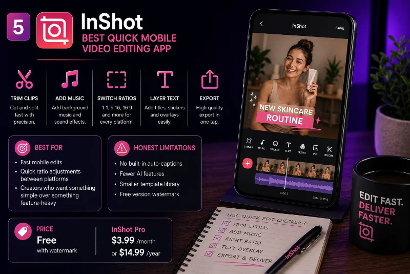 Best Video Editing Apps for UGC Creators (2026 Guide)