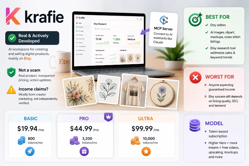 Krafie Review 2026: Is This Etsy AI Tool Legit & Worth It?