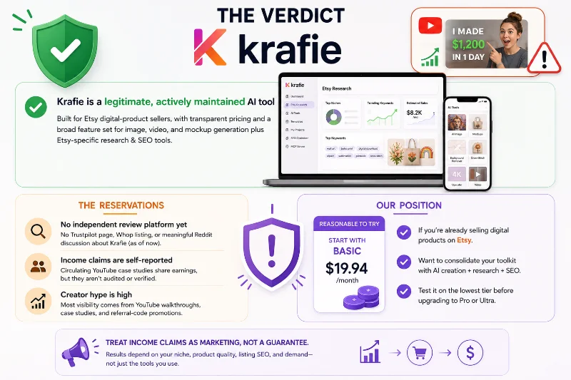 Krafie Review 2026: Is This Etsy AI Tool Legit & Worth It?