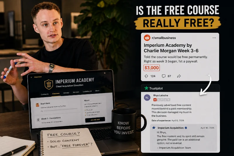 Is Charlie Morgan Legit? Imperium Acquisition Review & Reddit Verdict