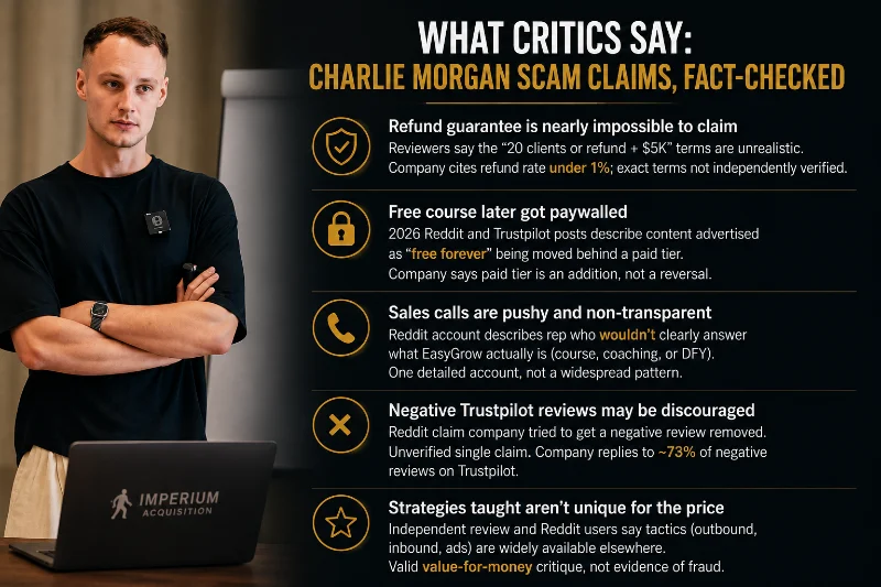 Is Charlie Morgan Legit? Imperium Acquisition Review & Reddit Verdict