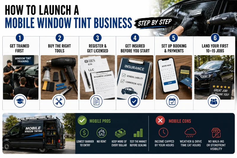 Window Tint Business Startup Costs: Mobile vs. Shop vs. Franchise