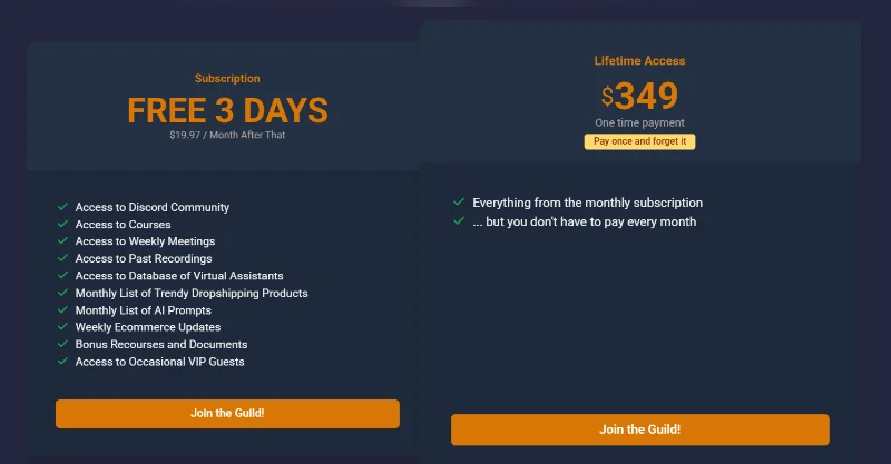 Dropshipping Guild Review 2026: $19.97/mo or $349?