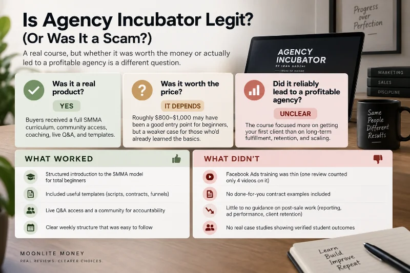 Agency Incubator Review (2026): Price, Legit & Closed?