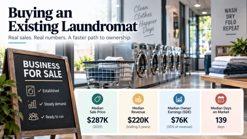 Laundromat Business Startup Costs & Owner Salary (2026)