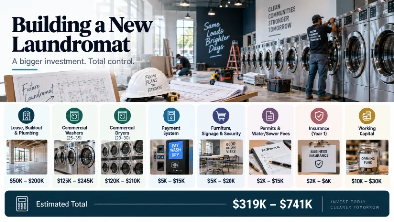 Laundromat Business Startup Costs & Owner Salary (2026)