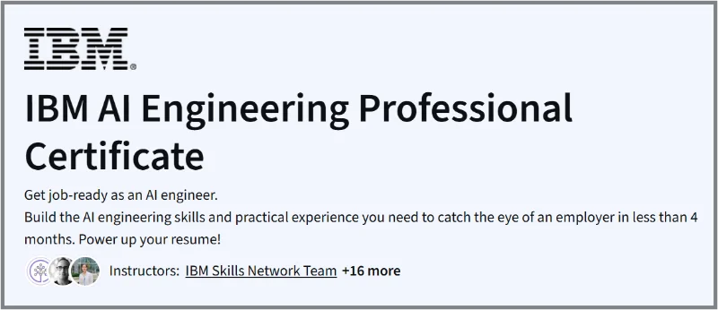 IBM AI Engineering Professional Certificate Cost (2026)
