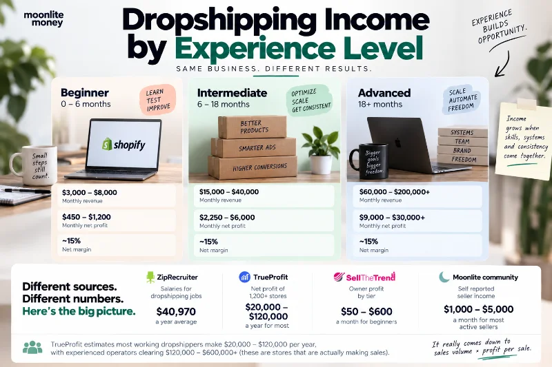 How Much Do Dropshippers Make? Real Income Data (2026)