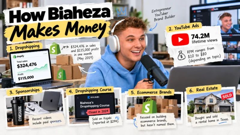 Biaheza Net Worth 2026: How He Makes Money & What He Owns
